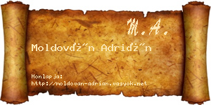 Moldován Adrián névjegykártya